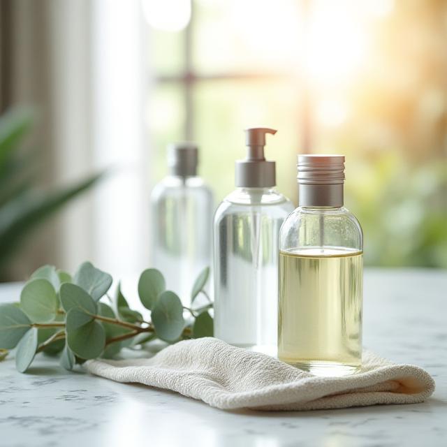 Sustainable luxury housekeeping tools and botanical elements